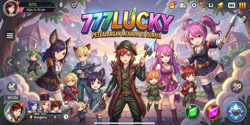 Tampilan gameplay menakjubkan dari 777LUCKY penuh warna dan aksi.
