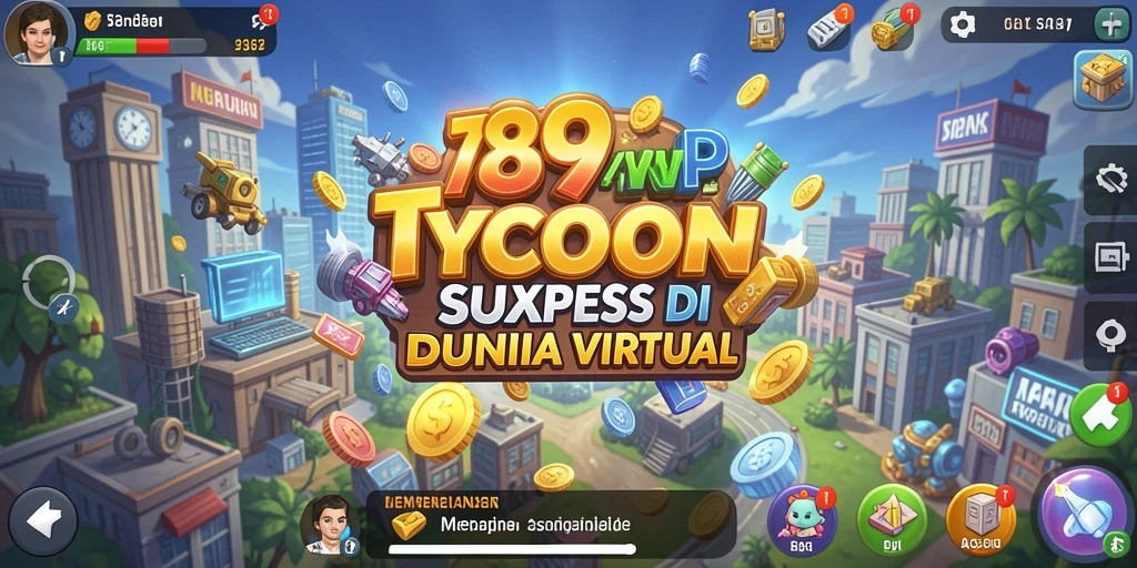 Tampilan gameplay menarik dari 789RP saat membangun kerajaan bisnis.