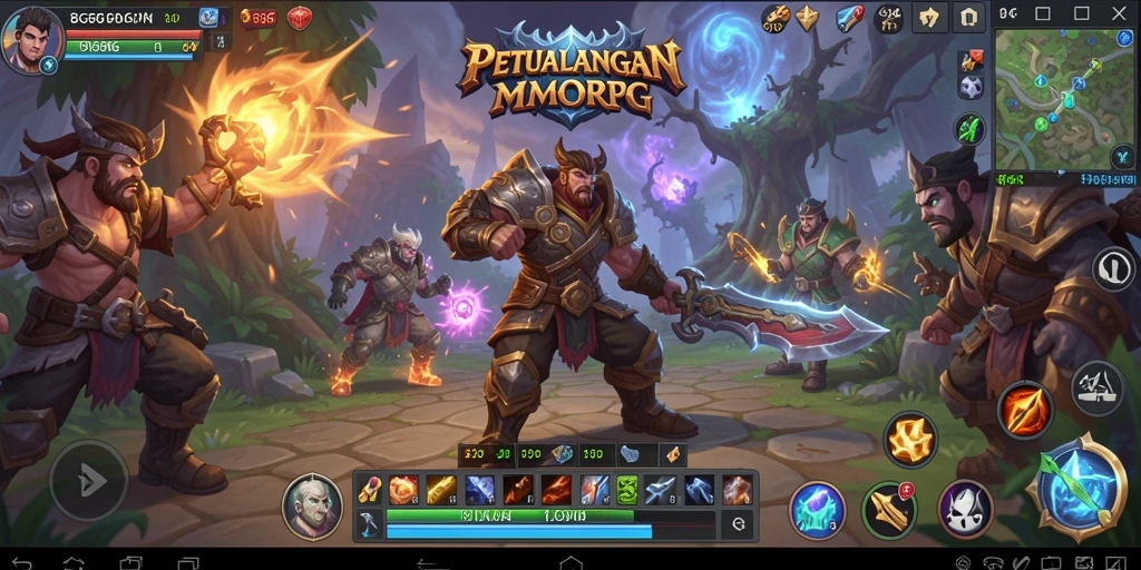 Screenshot gameplay 8G8G dengan pertempuran epik antar pemain.