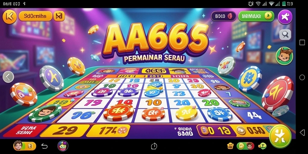 Tampilan gameplay seru dalam permainan Bingo AA666.