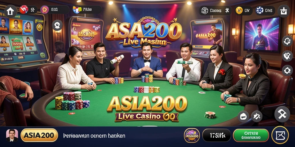 Tampilan permainan Live Casino yang seru dan menegangkan.