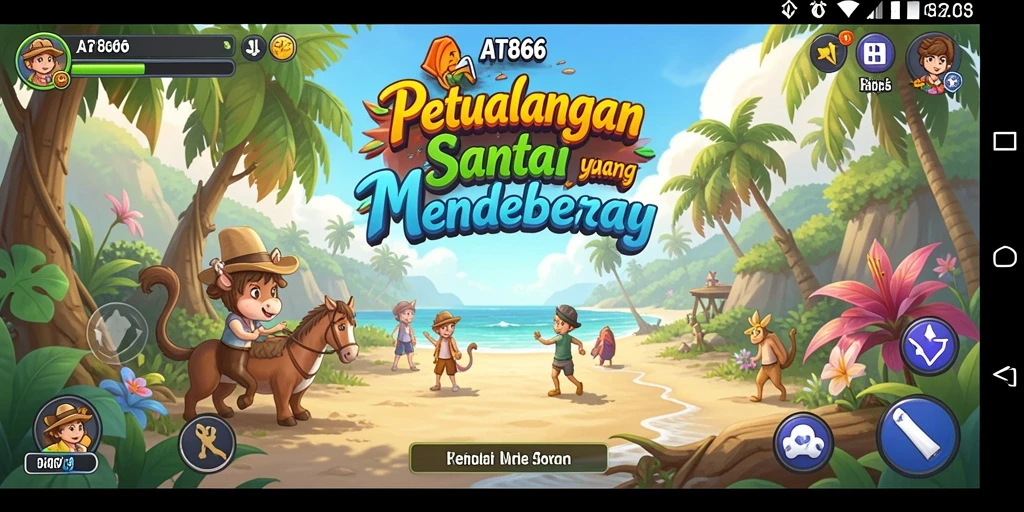 Tampilan gameplay AT866 yang menarik dan penuh warna.