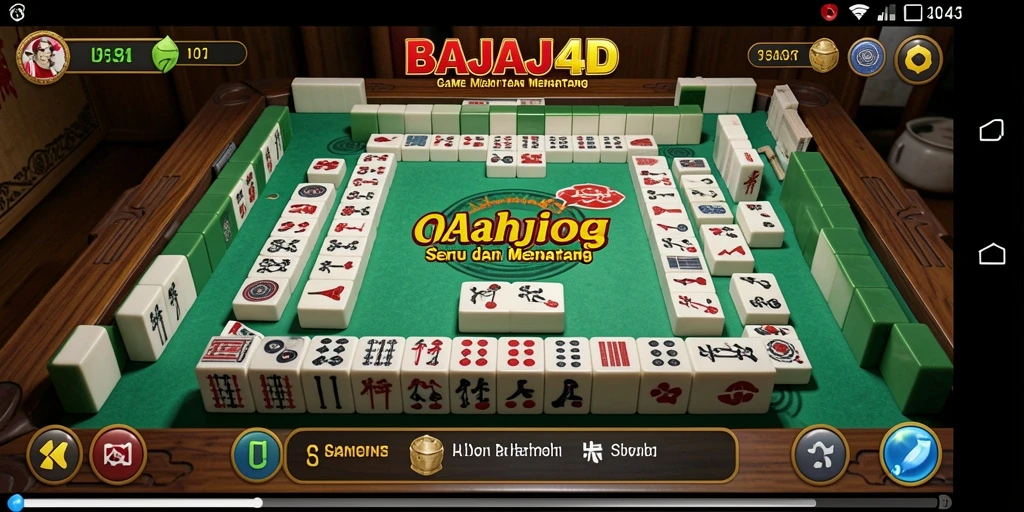 Tampilan gameplay Mahjong yang menarik dalam BAJAJ4D.