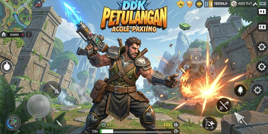 Tampilan aksi mendebarkan dalam gameplay ARPG DKK.