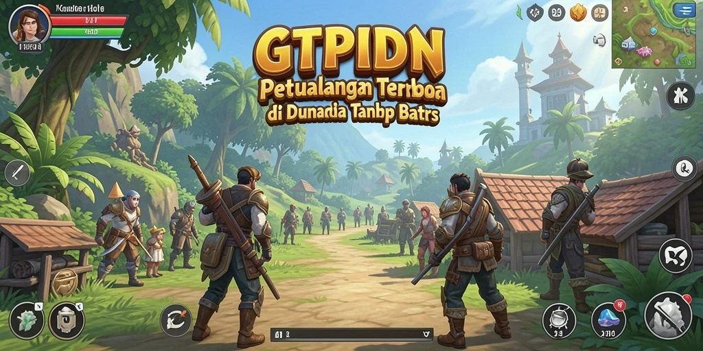 Gameplay GTPIDN yang menampilkan dunia terbuka penuh petualangan.