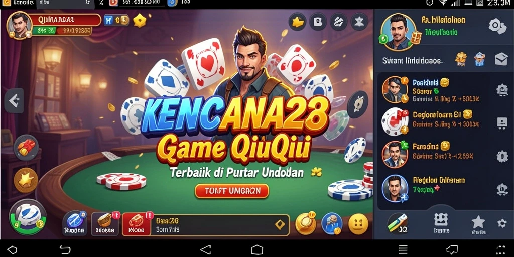 Tampilan gameplay QIUQIU yang seru dan penuh tantangan.
