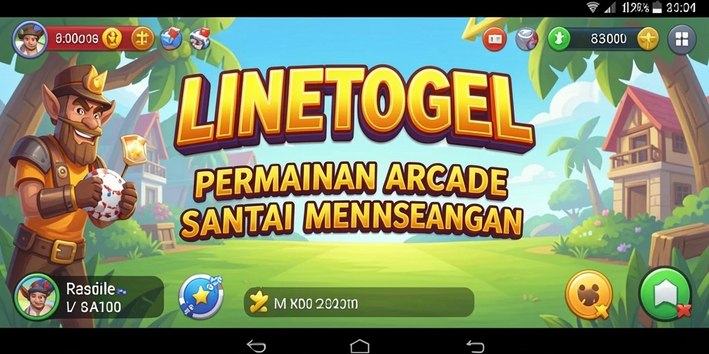 Tampilan gameplay menarik dari LINETOGEL yang penuh warna.