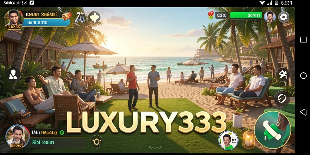 Tampilan gameplay LUXURY333 yang cerah dan menyenangkan.