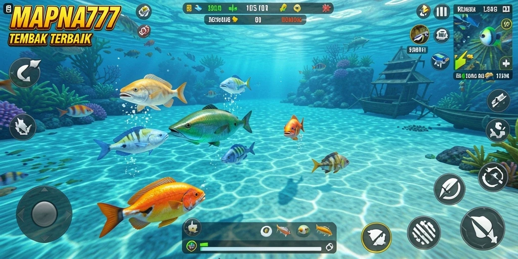 Tampilan menarik dari game Tembak Ikan MAPNA777.