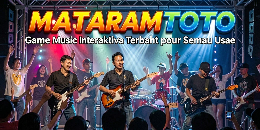 Screenshot MATARAMTOTO menampilkan antarmuka lagu musik yang interaktif.