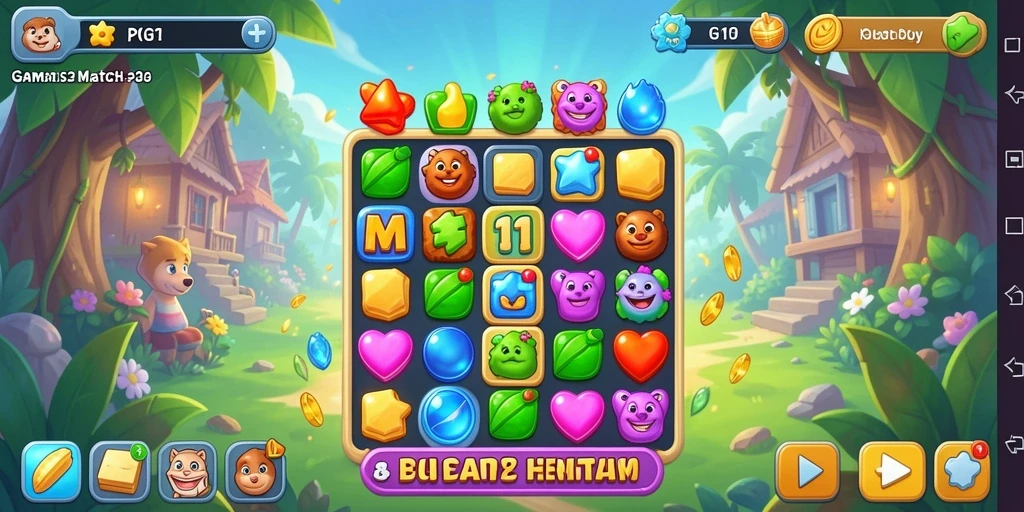 Tampilan gameplay seru dari PG11 dengan warna-warna cerah.