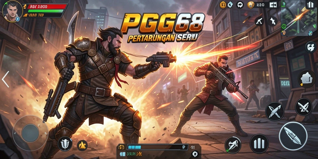 Tangkapan layar PGG68 menunjukkan aksi laga yang mendebarkan.