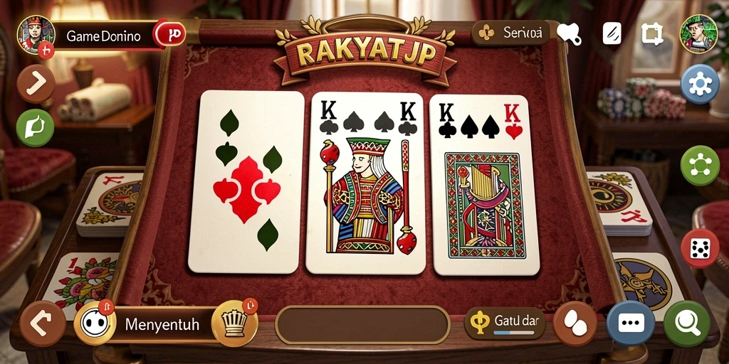 Tampilan gameplay Domino yang menarik di RAKYATJP.