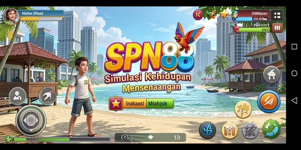 Screenshot gameplay SPN88 yang menggambarkan aktivitas simulasi yang seru.