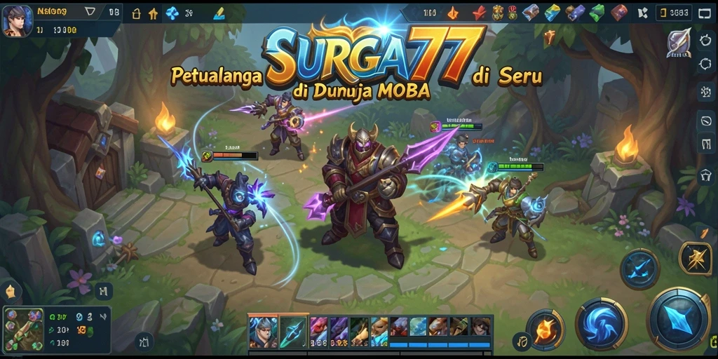 Tampilan aksi seru dalam gameplay SURGA77 yang memukau.